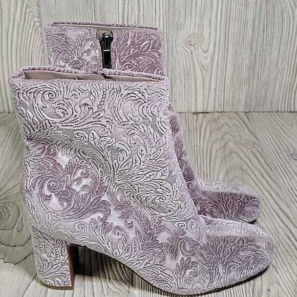 Marc Fisher Gray Comfort Grazie Square Toe Block Heel Ankl Boots Womens 6 - Picture 2 of 13